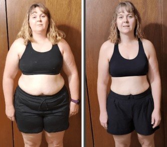 Happy customer sharing positive weight loss results with VolcaBurn supplement